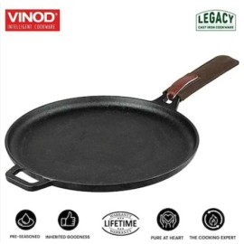 Lagacy Pre Seasoned Cast Iron Tawa 28cm Dia" 印度鑄鐵平底鍋 