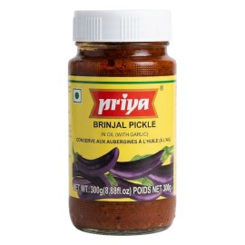 Brinjal Pickle With Garlic Priya  印度茄子醃漬物 300 gm