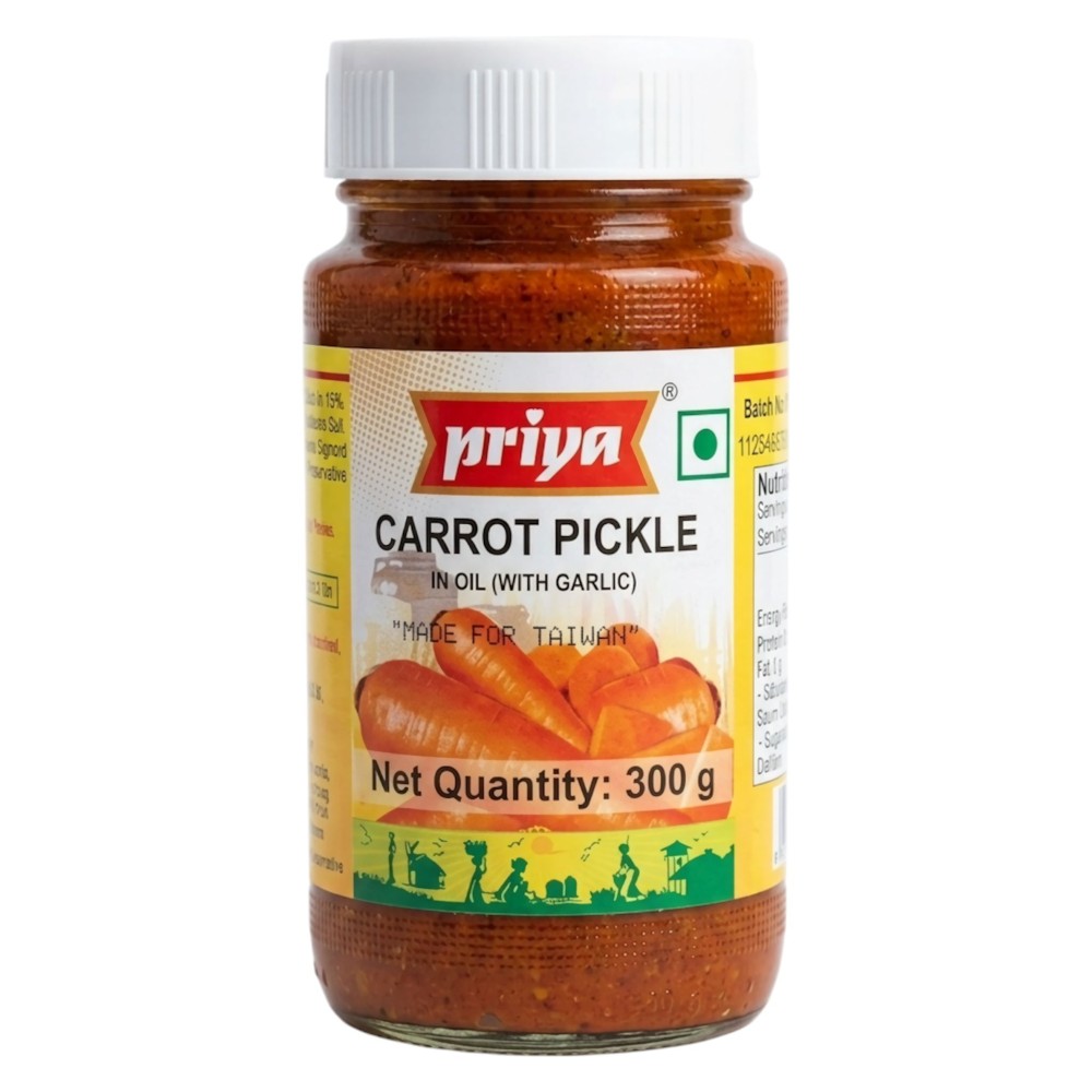 Carrot Pickle With Garlic Priya  印度胡蘿蔔醃漬物 300 gm