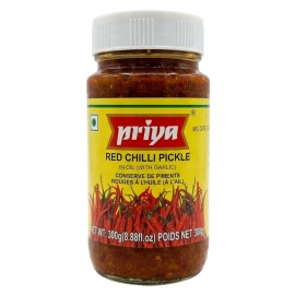 Red Chilli Pickle With Garlic Priya 印度紅辣椒醃漬物 300 gm