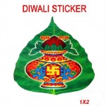 Diwali Sticker (Leaves With Coconut) 印度神像貼紙 2pcs/Pack