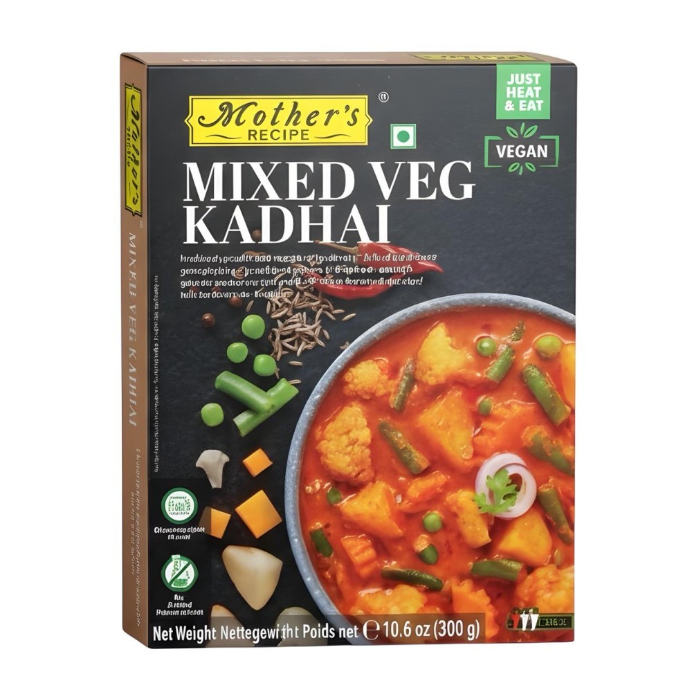 Mixed Veg Kadhai Mother's 印度綜合蔬菜咖哩咖哩即食調理包 300 gm