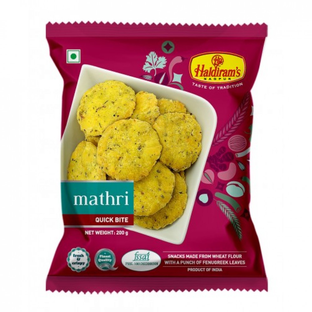 Mathri Haldiram's 印度Mathri休閒點心 150 gm
