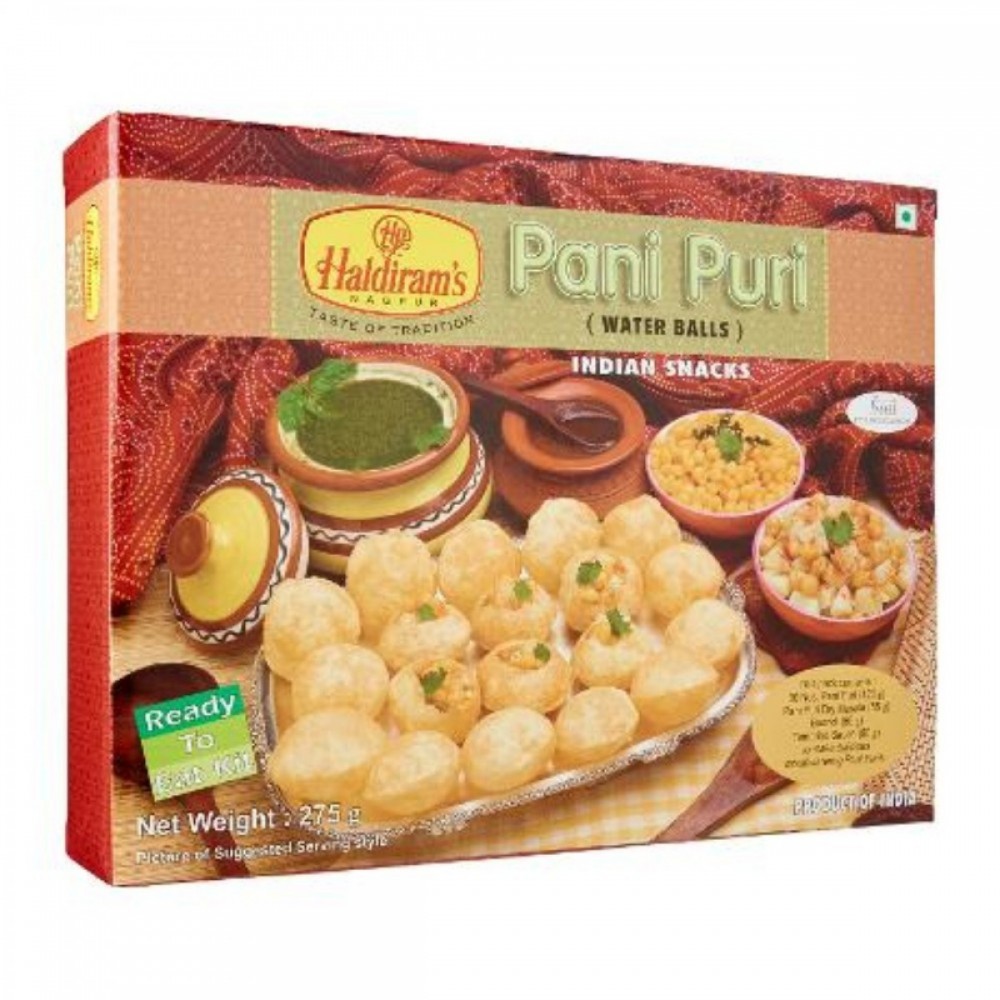 Pani Puri Set With Masala Boondi & Chutney Haldiram's 印度帕尼普里休閒點心組合包 240 gm