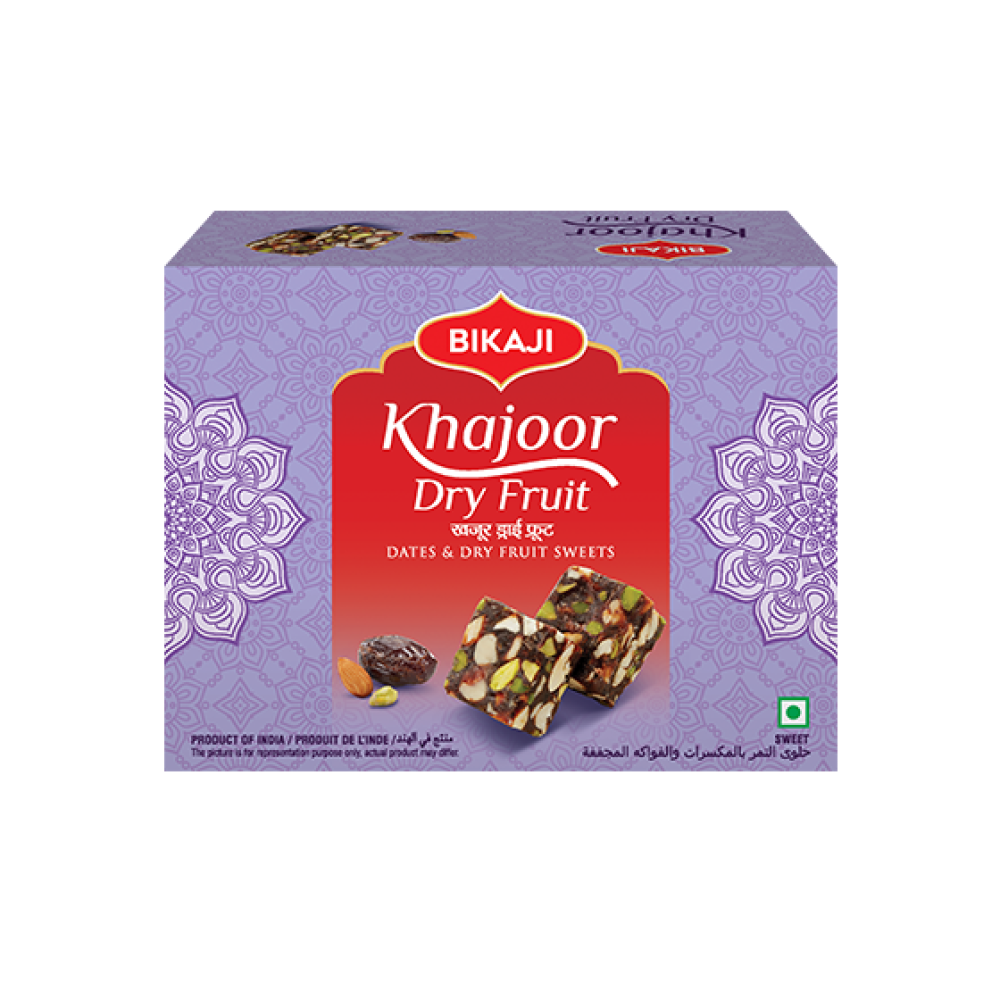 Khajoor Dry Fruit Bikaji's 印度核棗/堅果糕  250 gm           